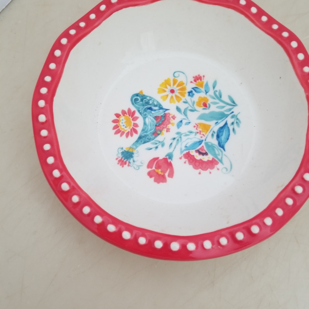 The Pioneer Woman Mini Red and White Floral Pie Dish - Picture 3 of 4